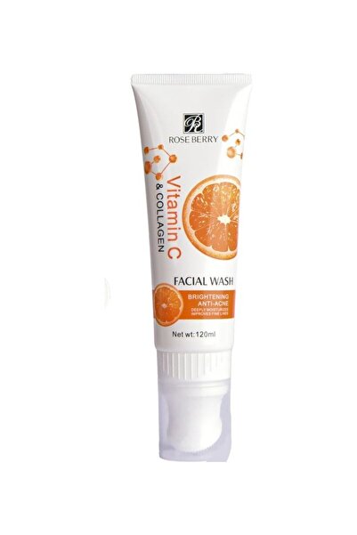 roseberry منظف الوجه بفيتامين سي والكولاجين من خلاصة التوت الوردي - مُفتح ومُ...