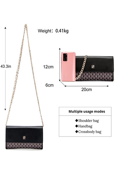 CHCHDIOSA Women's Fashion Shoulder Bag, Light Luxury Retro Messenger Bag, Color Matching Women's Chain Bag