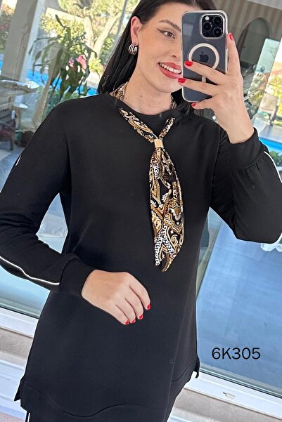 İnce Topuk Modal Set with Scarf 6K305