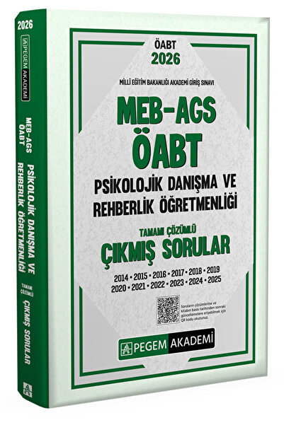 Pegem Akademi Yayıncılık 2026 MEB AGS ÖABT Psikolojik Danışma ve Rehberlik Öğ...