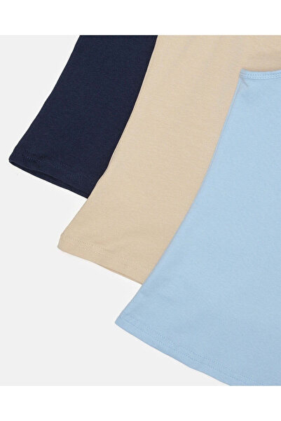 REDTAG Girls Assorted Plain Basic Vest Set (Pack Of 3)