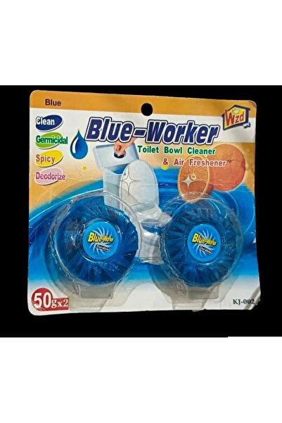 wzdwc Blue worker Blocks Self Acting Toilet Cleaner (Pack of 2)