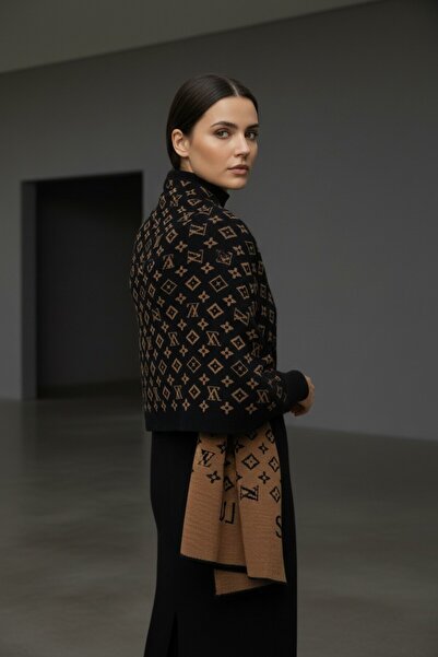 Onur Scarf - New Collection Quality Woven Pattern Double Sided Shoulder Scarf Winter Product Fashion Store