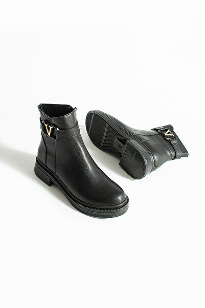 onthestar حذاء شتوي قصير بني اللون للنساء مع مشبك فيرموال