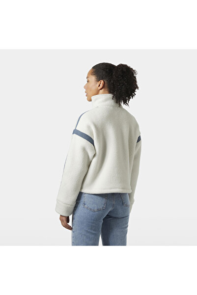 Helly Hansen Polar Imperial Pile Zip Pullover Women's White Mock Neck Sweatshirt