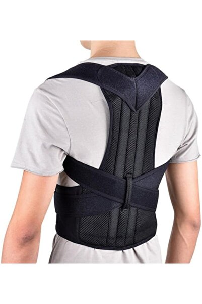 Relax Smart حزام دعم الظهر وتصحيح وضعية الجسم - مقاس كبير جدًا، أسود