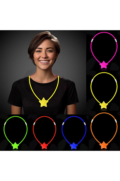 MORADO SE SIENTE PERFECTO Glow Star Necklace - Glow Necklace - Glow Party Sta...