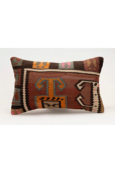 Kilim Whole Sale غطاء وسادة عتيق مصنوع يدويًا من الكليم والصوف، مقاس 30x50 سم