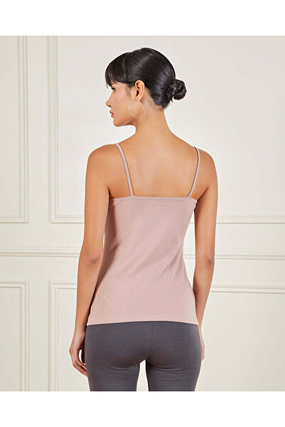 REDTAG Women Mauve Plain Strappy Vest