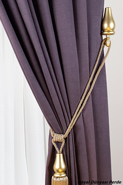 Hayal Dünyası Set de brațe Renso din lemn pentru draperii, realizat la comandă