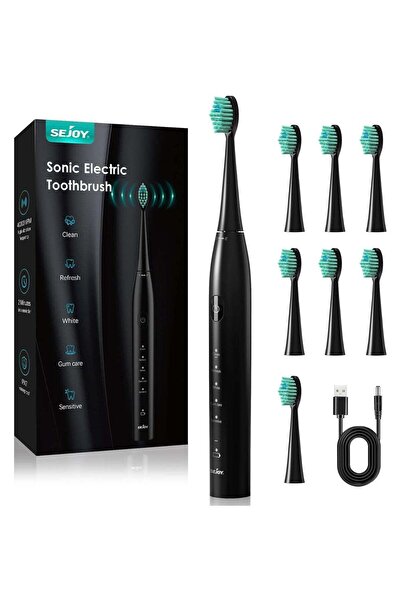 Sejoy فرشاة أسنان كهربائية سوداء
