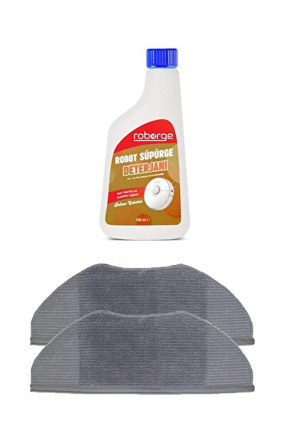 Roborge Aspirator robot Xiaomi Mop 2 Lite cu 2 cârpe de mop + detergent pentr...