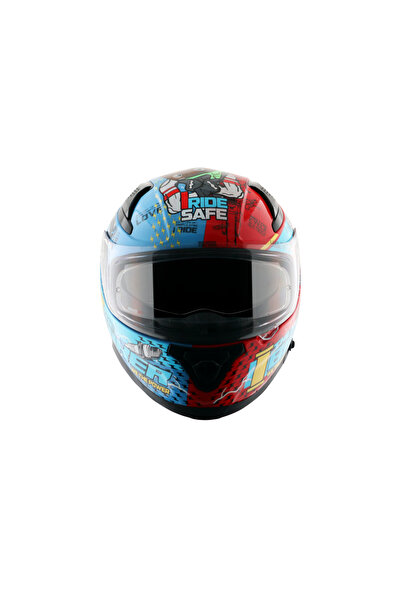 AXOR APEX FULL FACE KAPALI KASK BLUE RED