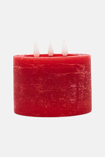 Muy Mucho Led Wax Candle, Red