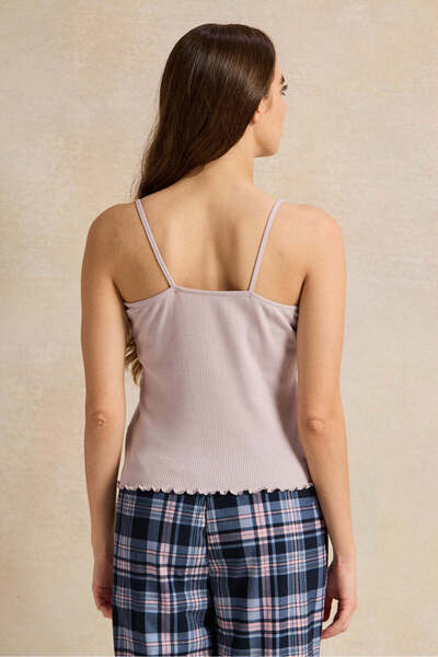 REDTAG Women Lilac Strappy Lace Vest