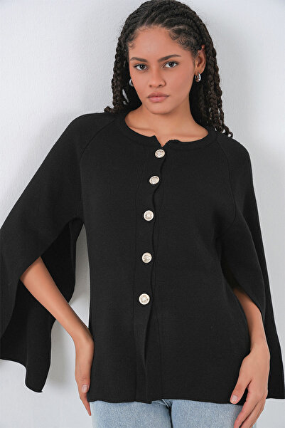 Bigdart Γυναικεία Πλεκτά Παντόφλες Ζακέτα 15965 - Μαύρο