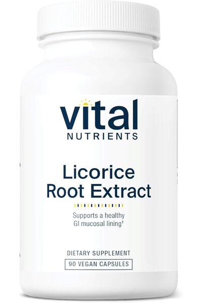 vital nutrients Licorice Root Extract, 400 mg, 90 Vegetarian Capsules