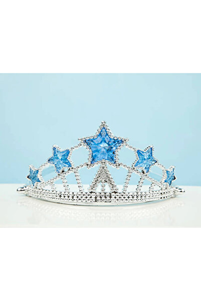 Marsilyan Μπλε Αστέρι Πέτρα Πλαστική Κορώνα Βασίλισσας Πριγκίπισσας Έλσας Παι...