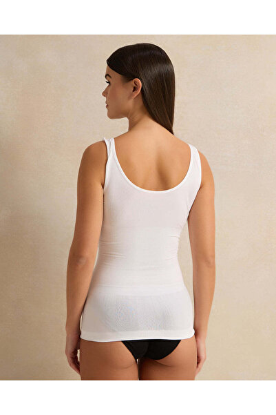 REDTAG Women Ivory Seamless Shapewear Vest