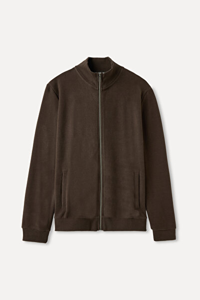 Mudo HIGH COLLAR ZIPPER SWEATSHIRT