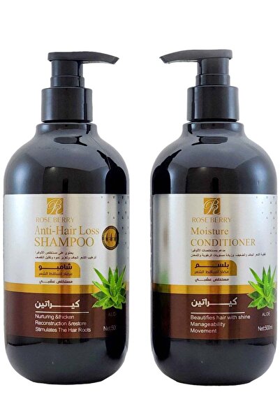 roseberry Rose Berry Anti-Hair Loss Shampoo with Aloe and Moisturizing Conditioner