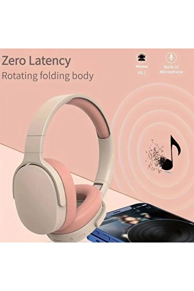 Generic Foldable Wireless Headphones Bluetooth 5.3 Earphone Stereo HIFI Headset Game Earbuds Mic