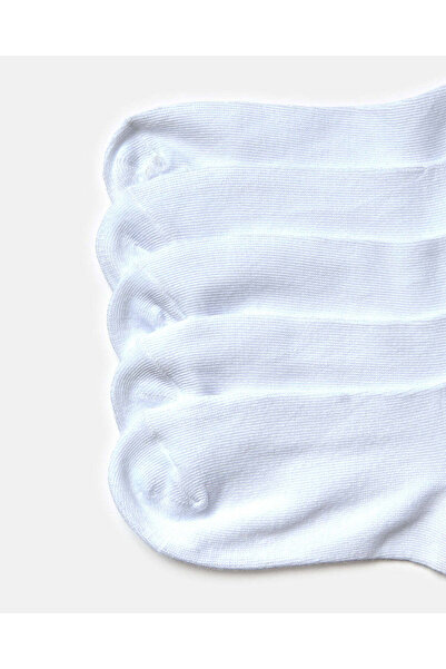 REDTAG Senior Girls White High Ankle Socks (5 Pairs)