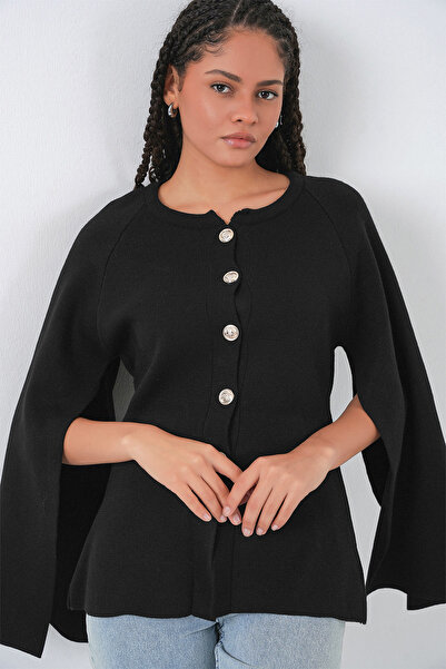 Bigdart Γυναικεία Πλεκτά Παντόφλες Ζακέτα 15965 - Μαύρο