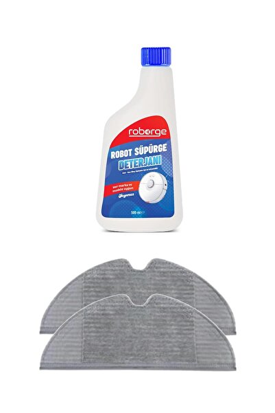 Roborge Xiaomi Vacuum Mop 1C Robot Vacuum Cleaner 2-Pack Mop Cloth + Robot Vacuum Cleaner Detergent - Ocean