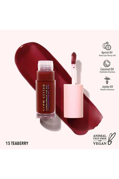 MOİRA زيت الشفاه المرطب جلو جيتر (015، شاي التوت)