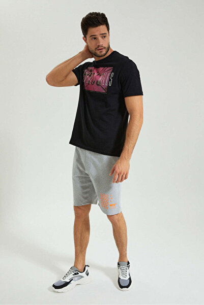 REDTAG Grey Elasticated Waist Short