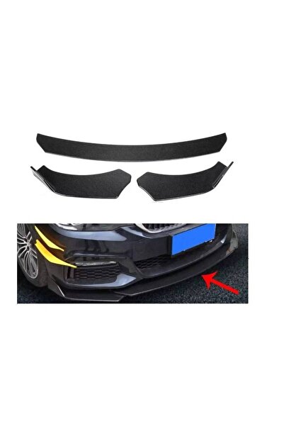 ALM Extensie spoiler bară față, 3 piese, universală, neagră