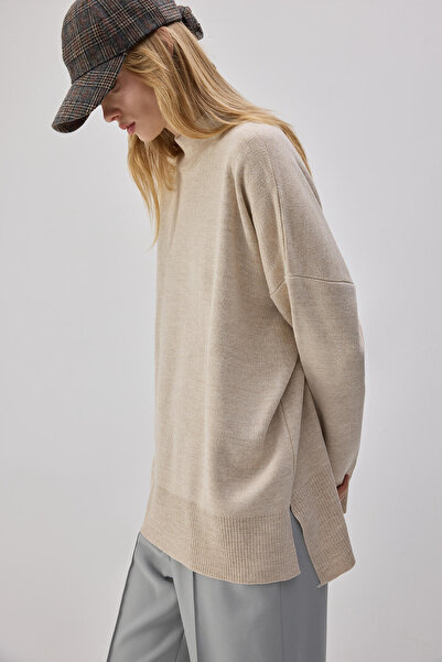 Touché Privé VERTICAL COLLAR BASIC KNITWEAR SWEATER