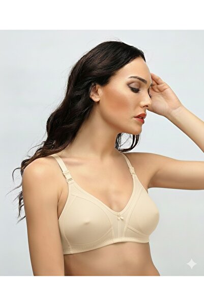 Ebru يبرز انحناءات الجسم حمالة صدر من القطن الممشط بدون دعم 1001