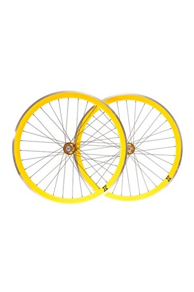 SXT Set of Wheels Single Speed/Fixie 700-32h 40 Mm Yellow