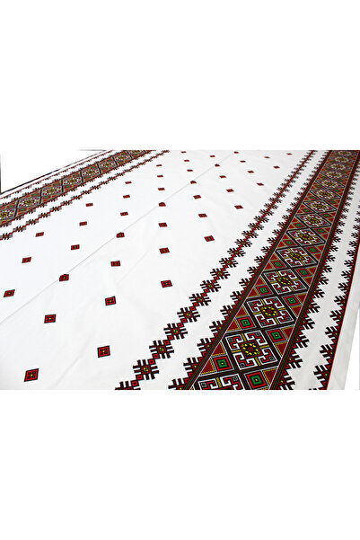 BalticBebe Tablecloth, Cotton, with folk motifs, Multicolor, 130x150 cm