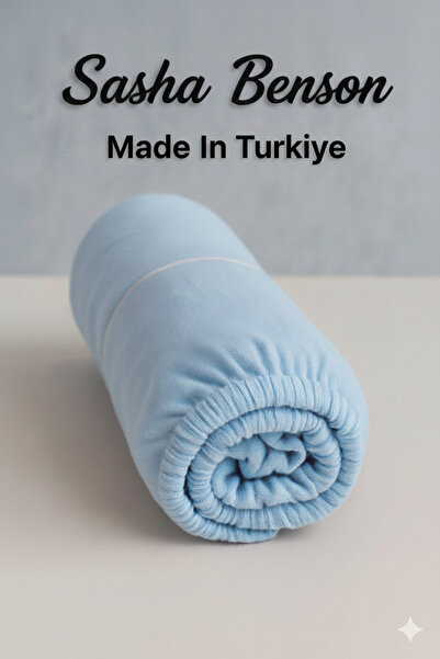 SASHA BENSON Pamuklu Ranforce Kumaş Lastikli Fitted Çarşaf Seti (Tüm Ebatlar)