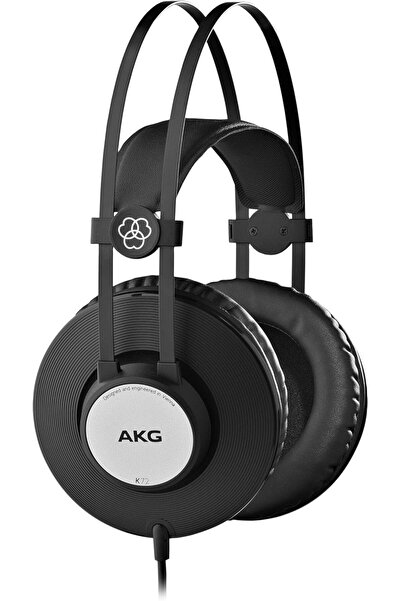 AKG سماعات رأس استوديو Pro Audio K72، مغلقة من الخلف، فوق الأذن، لون أسود غير...