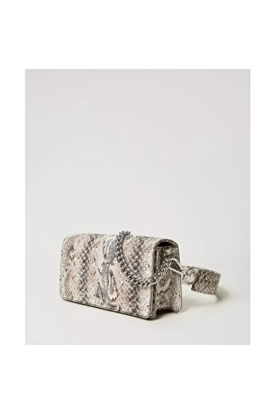 TWINSET Shoulder Bag with Snake Print