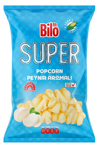 MJ COMPANY MR. BİLO SUPER POPCORN PEYNIR AROMALI 20 ADET 90 GR
