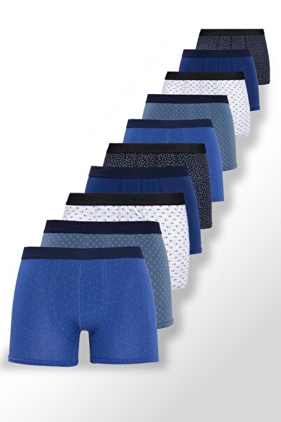 Tudors Ανδρικά μποξεράκια 10'lu ελαστικό ύφασμα από ελαστικό βαμβακερό ύφασμα Premium Series