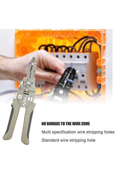 Generic Multi-Function Wire Stripper Pliers for Cutting, Crimping, Stripping, Clamping and Screw Tasks