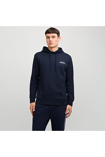 Jack & Jones Jack&Jones Beau Erkek Lacivert Kapüşonlu Sweatshirt
