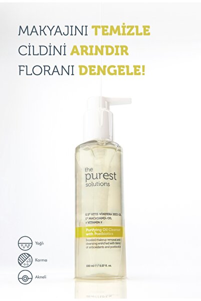The Purest Solutions Yağlı-Lekeli Ciltler • Çift Aşamalı Temizlik & Leke Karşıtı Fondöten Seti (Açık/Orta Ton)