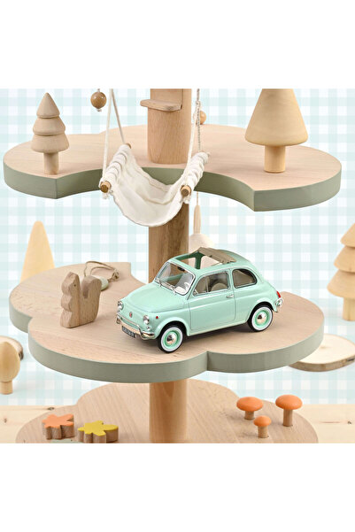 Norev Macheta auto, Fiat 500 L 1968 Pastel Blue Pachet special nastere 1:18