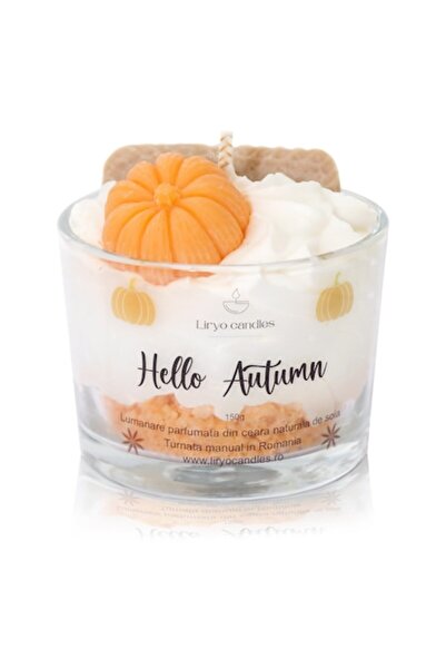 Liryo Candles Scented candle made of 100% natural soy wax, 150g - Pumpkin Spice fragrance
