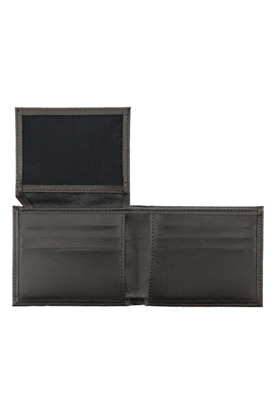 Kiğılı Plain Men's Card Holder Wallet with Coin Compartment