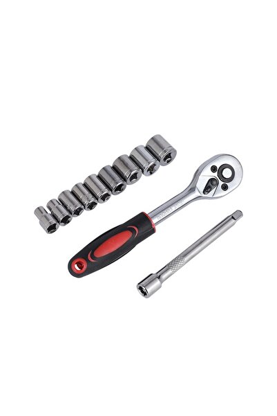 Lawazim Ratchet Wrench Set 10pcs 1/4inch - Durable Multi Use Hand Tool Set