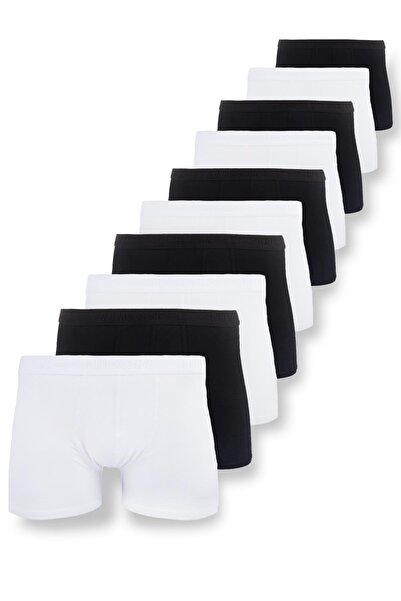 Tudors Ανδρικά μποξεράκια 10'lu ελαστικό ύφασμα από ελαστικό βαμβακερό ύφασμα Premium Series