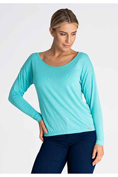 Figl Pulover de damă - pulover subțire de damă verde M981 mărimea S